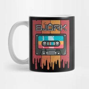 Graphic Björk Proud Name Flower Birthday 70s 80s 90s Vintage Styles Mug